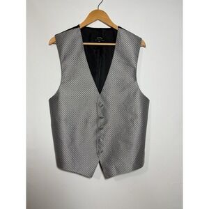 Lauren Ralph Lauren Mens ML Waistcoat Tuxedo‎ Vest  Formal Gray Made USA